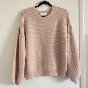 Light Pink Petal & Pup sweater (m/L)